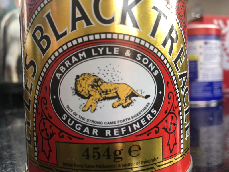 I never actually realised that Tate and Lyle Golden syrup had a dead liion on it surrounded by bees