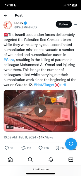 Mainly about Al Shifa [bombed front of hospital 3]