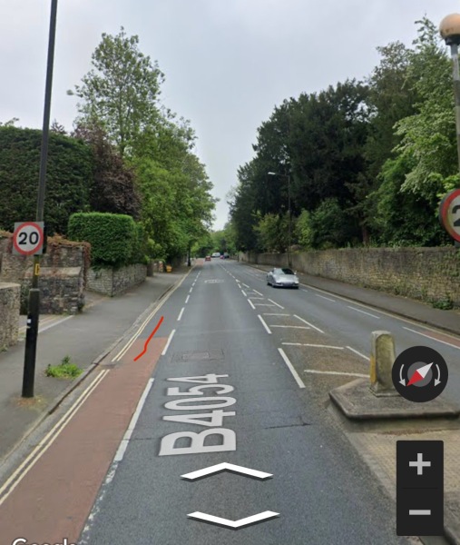 Cycle lane cars continue normal?