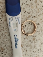 Faint positive or evap line? ( clear blue) 