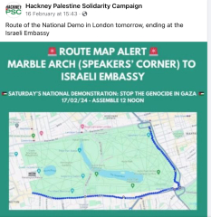 "The only purpose of these endless marches is to intimidate British Jews" (part two) ***MNHQ has tweaked the title in order to make the quote more clear***