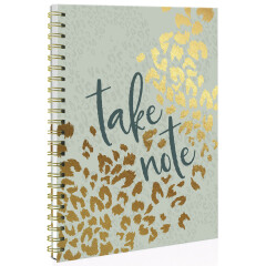 Notebook with coloured lines