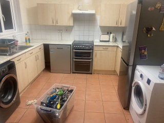 To ask to be temporarily rehoused whilst new kitchen installed?