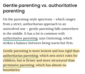 To think gentle parenting is being taken too far?
