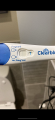 Clear blue test. Evap line or positive