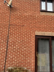 Roof overflow pipe leak
