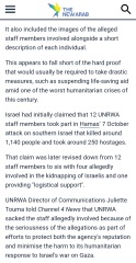 Aid workers accused of taking part on 7/10 attack on Israel - appalling !