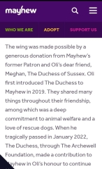 Duchess of Sussex Donates A New Wing For Animal Shelter In England.