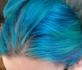 Crazy colours hair dye