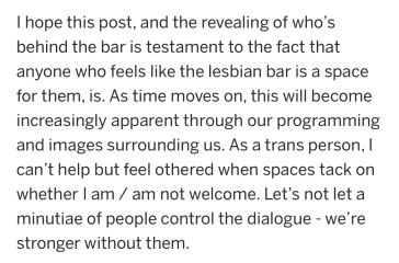Lesbian members club to only allow biological women