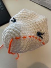 It's crochet,  knit and natter thread 11. So much yarn we need a yarn barn.