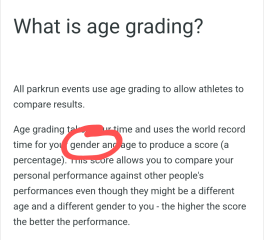 Park run email today - "Living as myself"
