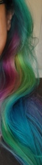 Crazy colours hair dye