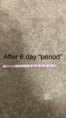 Faint positive, 6 day bleed, now dark positive???