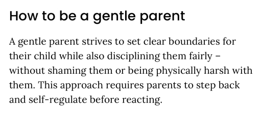 To think gentle parenting is being taken too far?