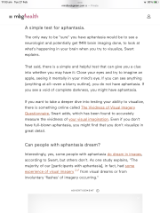 Do you have a minds eye