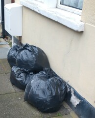 To lock my DD's bike to a telegraph pole outside our house?