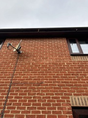 Roof overflow pipe leak