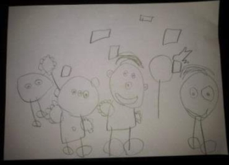 ...to think this is a really good drawing for a four year old!