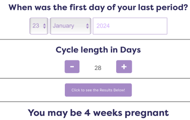 Possible positive test
