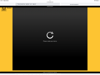 Massive ads taking over screen again