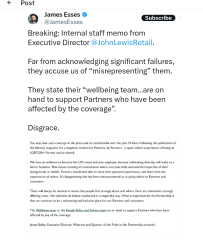 Boycott JL and Waitrose? : James Esses' latest Substack on John Lewis LGBTQIA++ 'Identity' mag