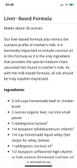 Baby fed on raw milk formula