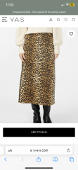 Has anyone seen a leopard denim midi/maxi skirt
