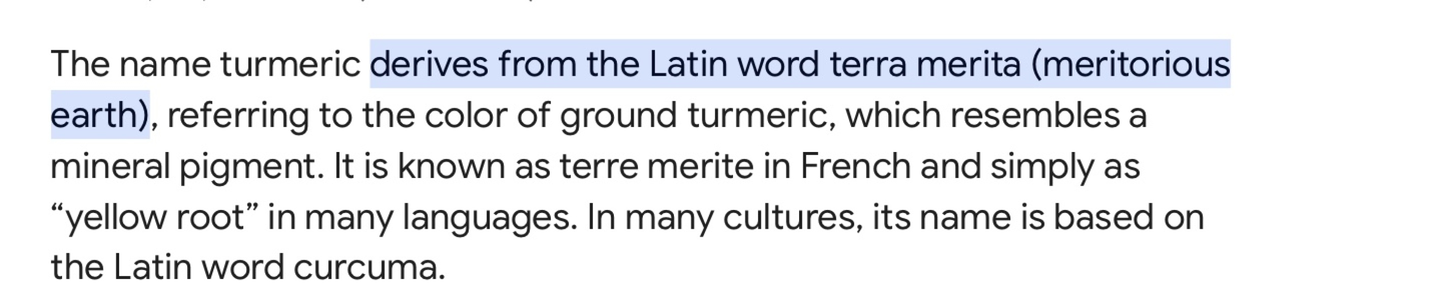 To think it's Ter -meric and not Too-meric?