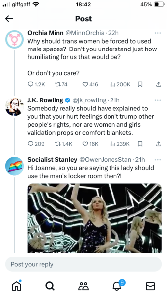 JK Rowling has sadly opened her mouth again