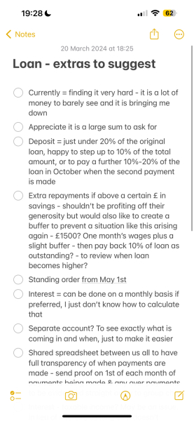 To ask my parents for financial help