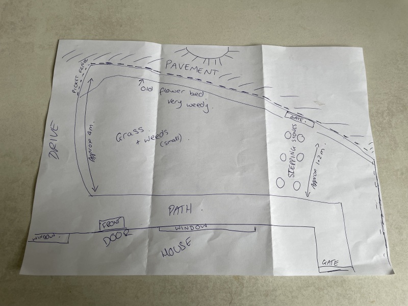 Any suggestions for a south facing small front garden