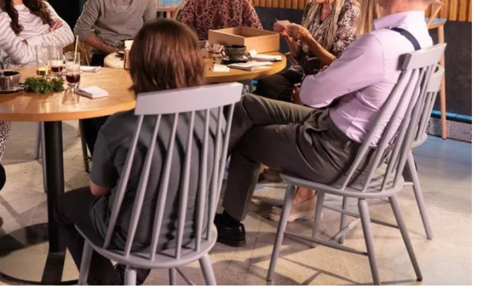 The chairs in the Corrie Bistro