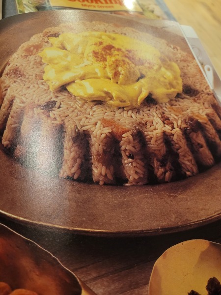 Old seventies menu,when melons were gondolas