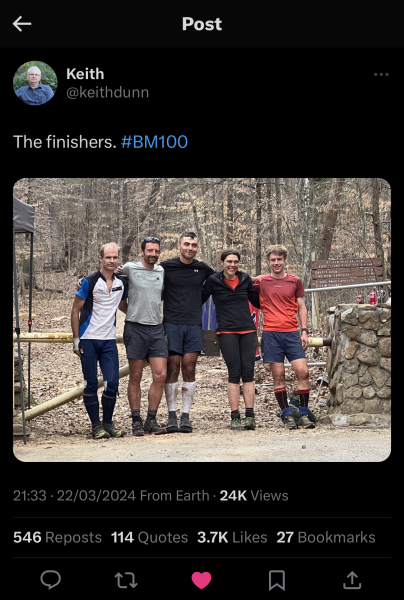 The Barkley Marathons 2024. Conch shell at the ready...
