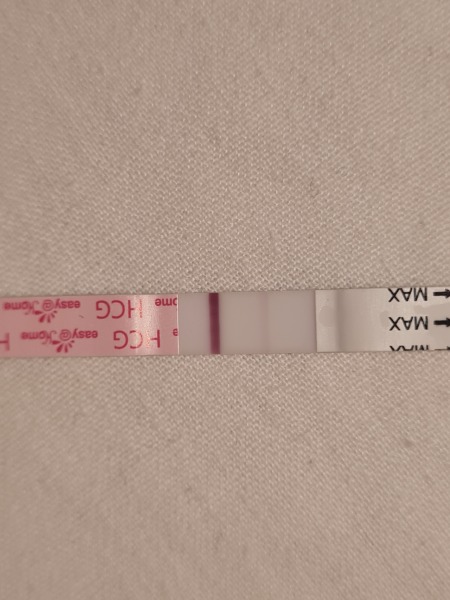 Faint line on early pregnancy test