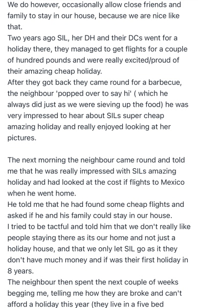 Neighbour has rented out our property abroad without permission!
