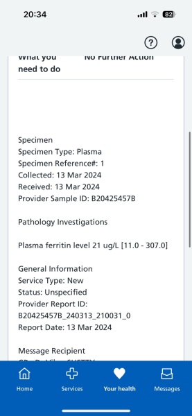 Please check my blood results?