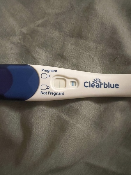 Clear blue test. Evap line or positive