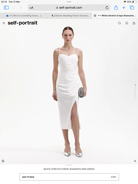£1,500 on a wedding dress…