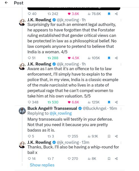JK Rowling has sadly opened her mouth again