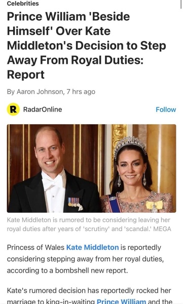 BREAKING NEWS HRH Kate & William seen today