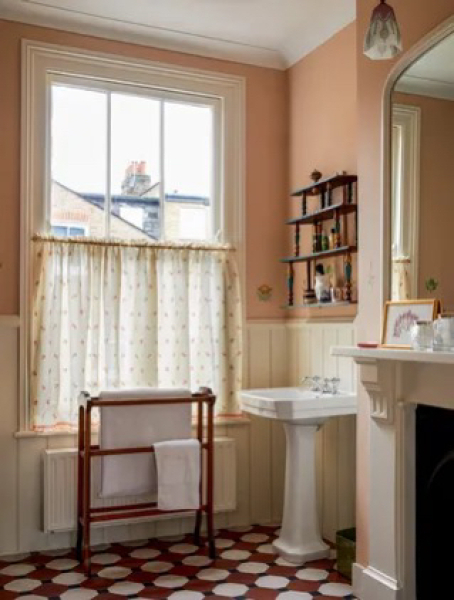 White metro tiles in a bathroom, what floor?