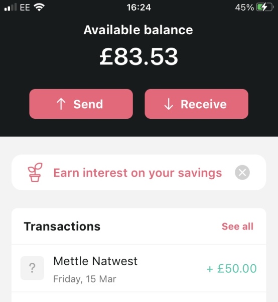 NatWest Mettle Account - free £50 (potential to make £300)