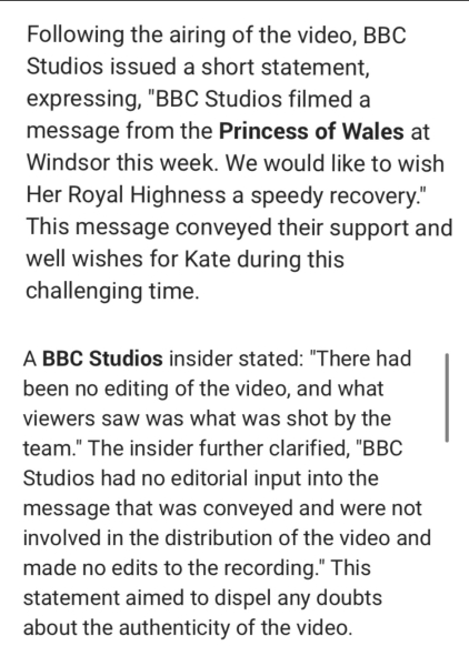 The Princess of Wales..