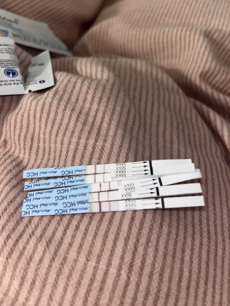 8 weeks- line on test fainter