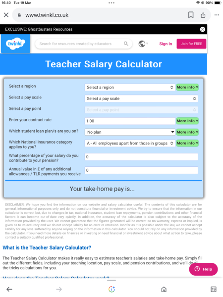 UPS3 teacher part time salary