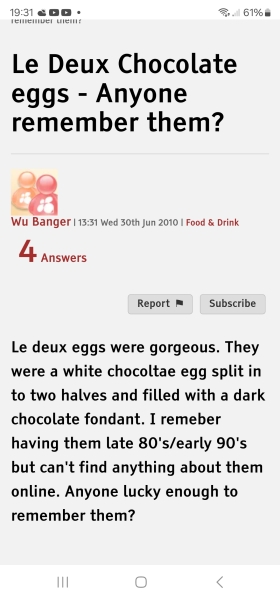 Does anyone remember this chocolate egg?