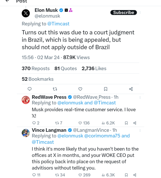 Elon Musk and new pronoun rules on Twitter