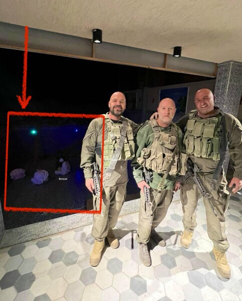 This picture of Israeli soldiers smiling for a selfie in front of a destroyed Gaza...